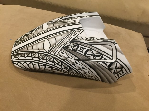 Rear guard with Tribal design